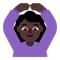 Woman Gesturing OK- Dark Skin Tone emoji on Microsoft